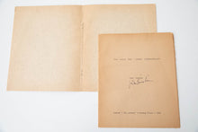 Load image into Gallery viewer, THE POEM FOR WARNER STRINGFELLOW
