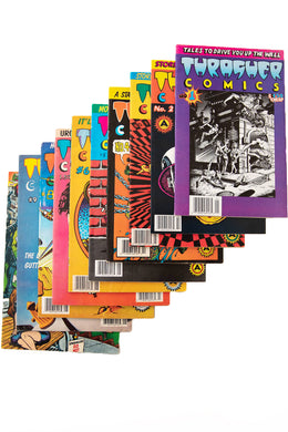 THRASHER COMICS No. 1-9 + ROAD RASH No. 1