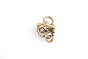 Vintage Freeform Bronze Ring
