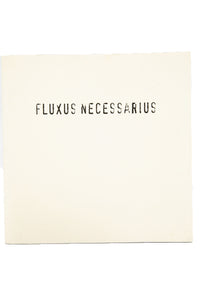 FLUXUS NECESSARIUS | The Ellsworth Snyder Collection of Fluxus Multiples and Ephemera