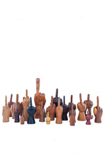 Load image into Gallery viewer, VINTAGE CARVED WOODEN MIDDLE FINGER COLLECTION