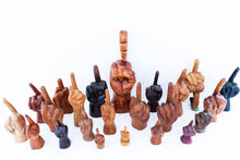 Load image into Gallery viewer, VINTAGE CARVED WOODEN MIDDLE FINGER COLLECTION