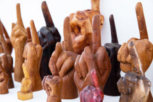 Load image into Gallery viewer, VINTAGE CARVED WOODEN MIDDLE FINGER COLLECTION