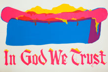 Load image into Gallery viewer, IN GOD WE TRUST | VINTAGE BLACKLIGHT SCREEN PRINT
