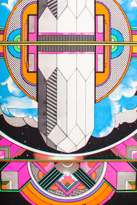 CRYSTALS | Vintage Blacklight Screenprint